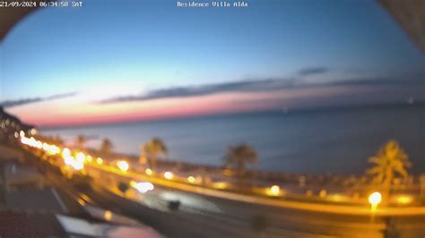 Webcam Pietra Ligure Italy live. Weather - Residence Villa Alda