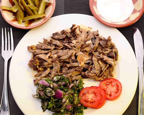 Lamb Shawarma - Platter - Lebanese Restaurant - Mashawis