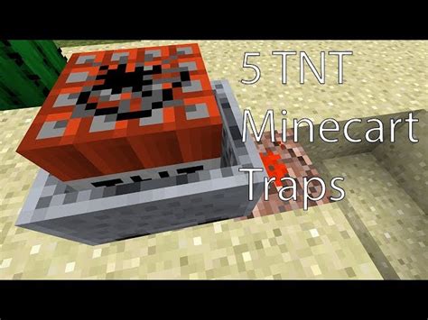 How to make a TNT minecart trap in Minecraft