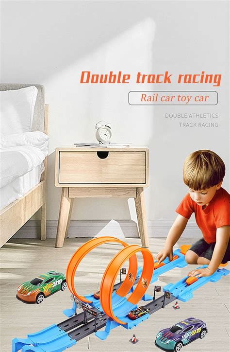 Diy Assembled Double Tracks Racing Car Toys - GYOBY TOYS