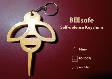 Self-defense Keychain - BEEsafe by Gym Nut Design | Download free STL model | Printables.com