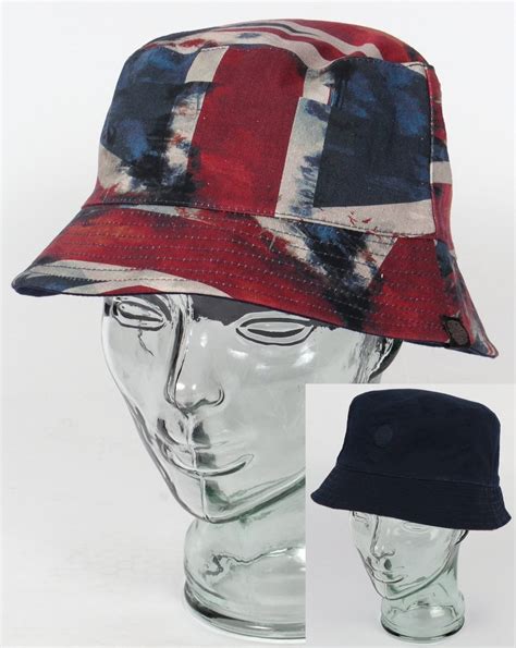 Pretty Green Union Jack Printed Bucket Hat | 80s Casual Classics