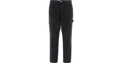 Stussy Canvas Trousers in Blue for Men | Lyst