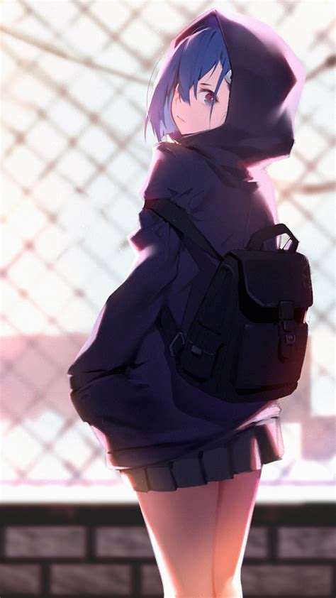 Download 720x1280 wallpaper ichigo, darling in the franxx, hoodie ...