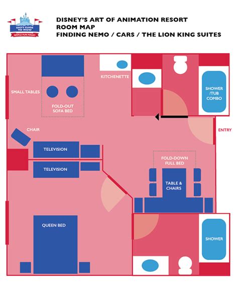 Finding Nemo Family Suite Floor Plan - floorplans.click