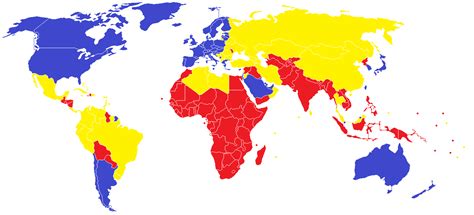 The First, Second & Third Worlds In 2016 Based on HDI - Brilliant Maps