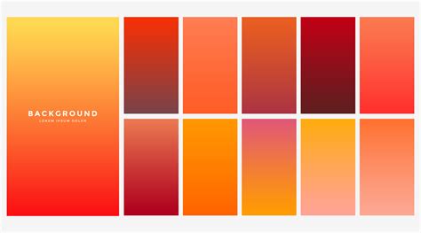 bright orange autumn color gradients set - Download Free Vector Art, Stock Graphics & Images