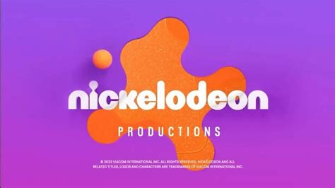 Nickelodeon Productions logo Splat (2023) new! - YouTube