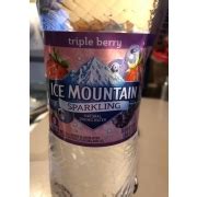 Ice Mountain Sparkling Spring Water, Triple Berry: Calories, Nutrition Analysis & More | Fooducate