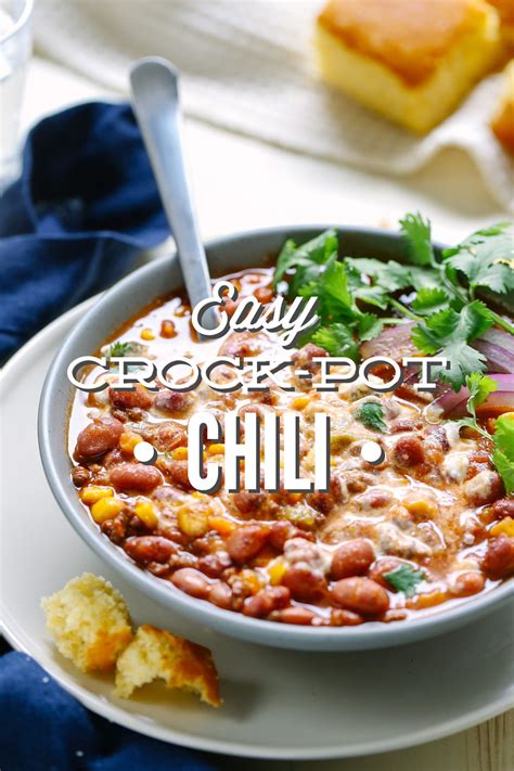 Easy Crock-Pot Chili - Live Simply