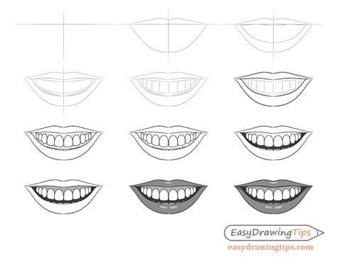 How to Draw a Smile Step by Step - EasyDrawingTips