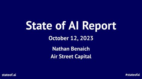 Welcome to State of AI Report 2023