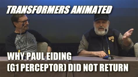 G1 Voice Actor Paul Eiding on Why He Didn't Return as Perceptor for Transformers Animated - YouTube