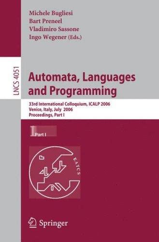 Automata, Languages and Programming by International Colloquium on ...