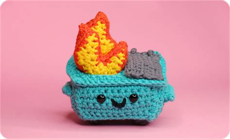 Dumpster Fire Crochet Pattern w/ 100% Soft – Twinkie Chan Blog