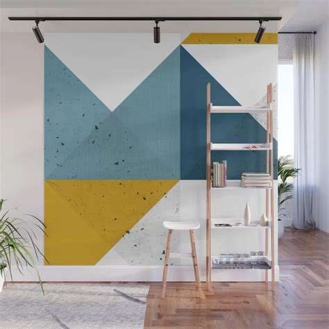 Buy Modern Geometric 19 Wall Mural by theoldartstudio. Worldwide shipping available at Society6 ...