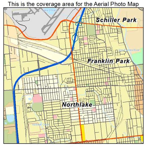 Aerial Photography Map of Franklin Park, IL Illinois