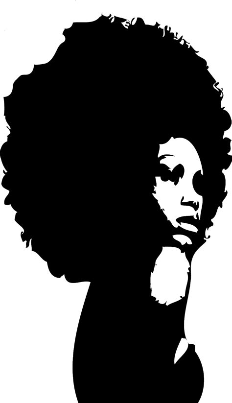 Popular Images - Black Woman Face Silhouette Clipart - Full Size Clipart (#498388) - PinClipart