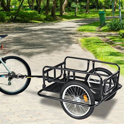 Foldable Bicycle Cart Wagon Trailer Bike Trailer Cargo Trailer Max Weight & Capacity 110Lbs ...