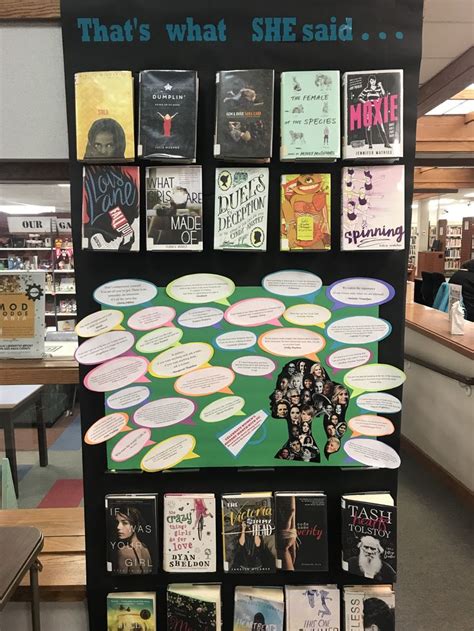 That's what she said...@PLMVKC | Library book displays, Library ...