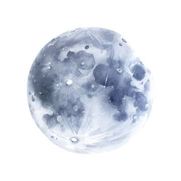 Watercolor Moon