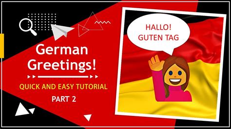 GREETINGS IN GERMAN WITH PRONUNCIATION | PART 2 - YouTube