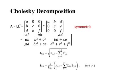 PPT - LU Decomposition & Cholesky Decomposition PowerPoint Presentation - ID:8807627