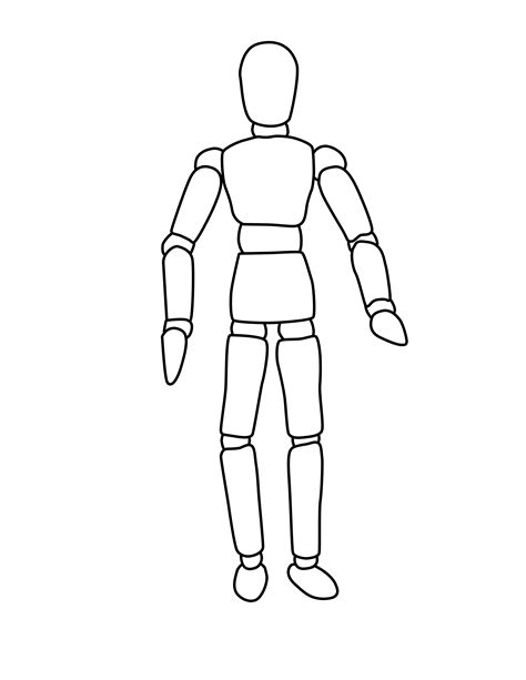 Mannequin outline | Mannequin drawing, Art worksheets, Art lesson plans