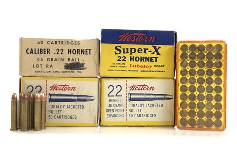 Lot - 240 ROUNDS ASSORTED .22 CALIBER HORNET AMMO