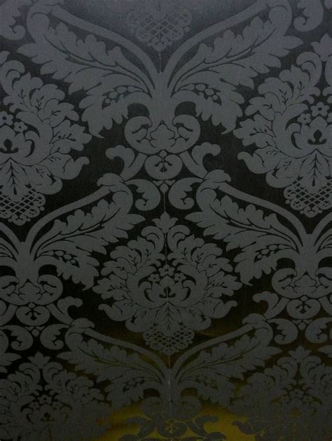 Black On Black Damask Wallpaper | ... Wallpaper | Damask - Black on Black | Lancashire Wallpaper ...