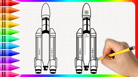 Chandrayaan 3 Drawing || How to Draw Chandrayaan 3 Very Easy Step by Step - YouTube