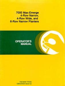 John Deere 7000 4RN, 4RW, and 6RN Planter Manual | Farm Manuals Fast