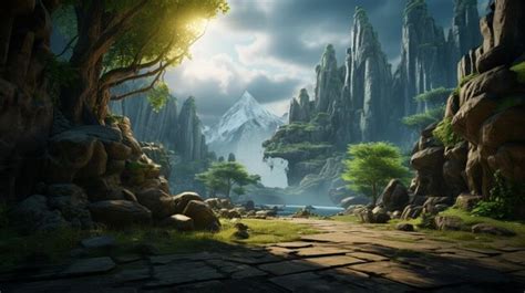 Premium AI Image | action game background