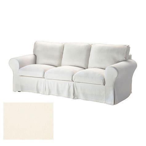 IKEA Ektorp 3 Seat Sofa SLIPCOVER Cover STENASA WHITE Off-White Stenåsa ...