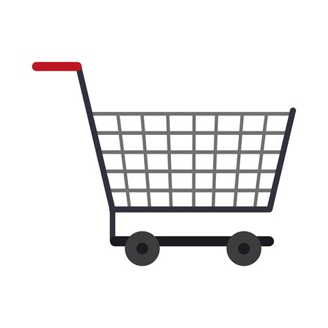 Shopping cart symbol isolated cartoon 1503833 Vector Art at Vecteezy