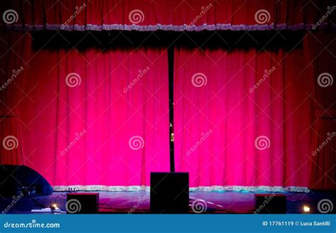 Curtain theater stock image. Image of texture, drama - 17761119