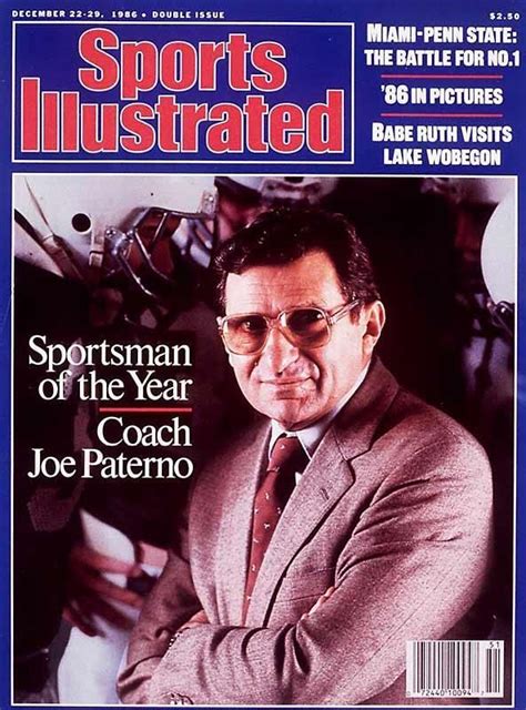 Every Sportsman of the Year - 1986 Joe Paterno | Penn state football