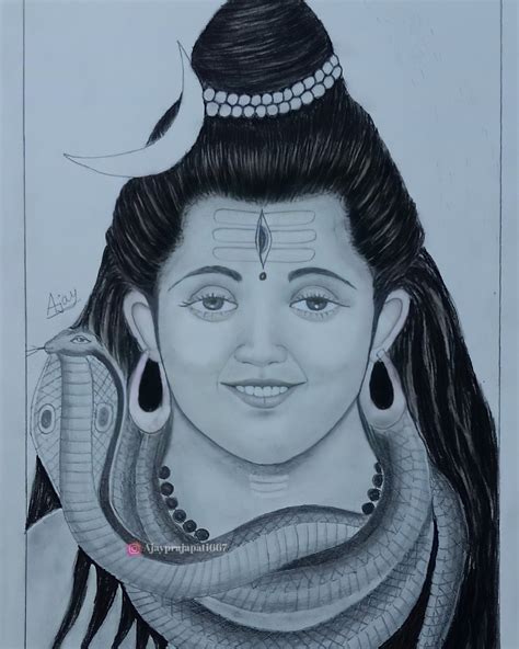 How to draw Mahadev || Lord Shiva pencil drawing || mahadev sketch for beginners step by step