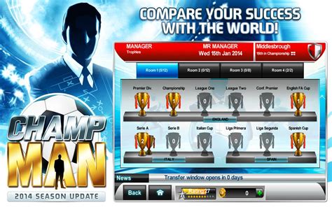 [MOD] Champ Man 1.4 Android MOD APK (Unlimited Credits/Gold Coins) ~ Android and IOS Hack