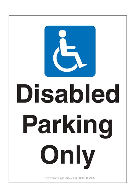 Disabled Parking Sign