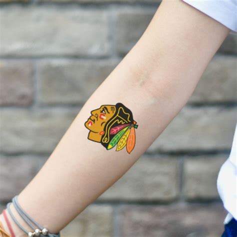 Chicago Blackhawks Temporary Tattoo Sticker - OhMyTat