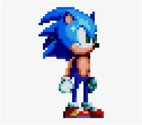 Modern Sonic - Sonic The Hedgehog Pixel Art - Free Transparent PNG Download - PNGkey