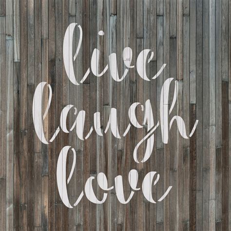 Live Laugh Love Stencil for Painting DIY Wood Signs