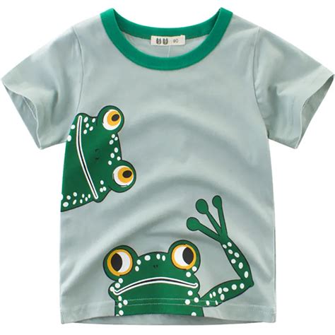 Kids T Shirts For Boys Frog Design Girls Tshirt Summer 2018 Baby O Neck ...