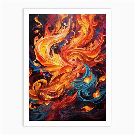 Fire Phoenix Art Print by Vitalka - Fy