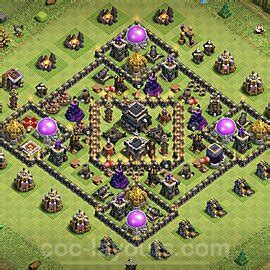 Town Hall 9 Hybrid Base