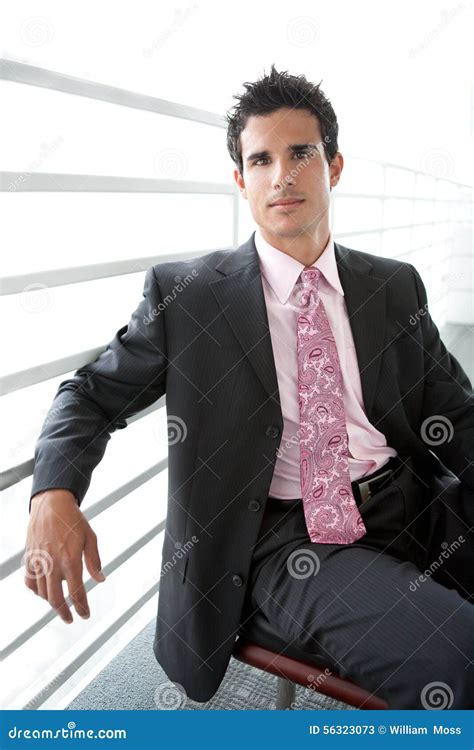 Handsome Man in Suit and Tie Stock Image - Image of attractive ...