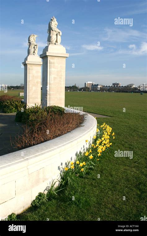 Part of the war memorial on Southsea Common Portsmouth Hampshire ...