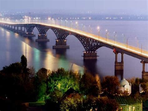 Saratov Bridge - Saratov | road bridge, 1965_construction