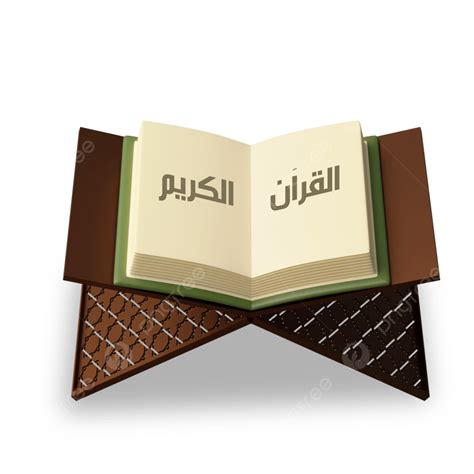 Open Quran PNG Picture, Quran Open On Foldable Table For Moslem, Islam ...